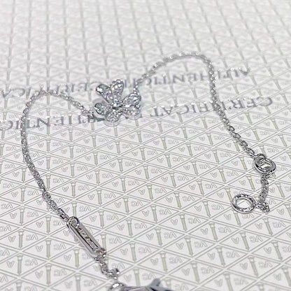¡®Lume Jewelry¡¯FRIVOLE SILVER FLOWER DIAMOND BRACELET