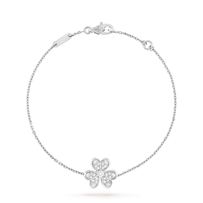 ¡®Lume Jewelry¡¯FRIVOLE SILVER FLOWER DIAMOND BRACELET
