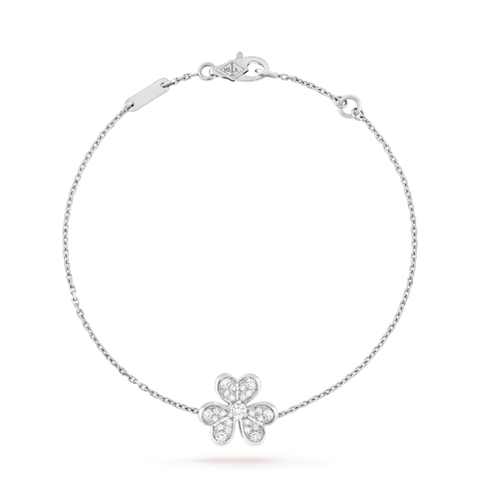 ¡®Lume Jewelry¡¯FRIVOLE SILVER FLOWER DIAMOND BRACELET