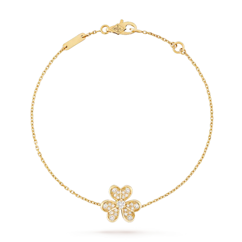¡®Lume Jewelry¡¯FRIVOLE GOLD FLOWER DIAMOND BRACELET