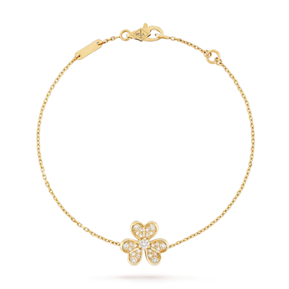 ¡®Lume Jewelry¡¯FRIVOLE GOLD FLOWER DIAMOND BRACELET