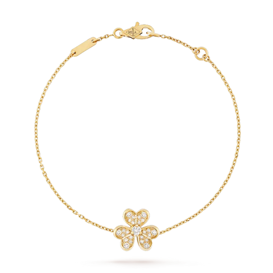 ¡®Lume Jewelry¡¯FRIVOLE GOLD FLOWER DIAMOND BRACELET