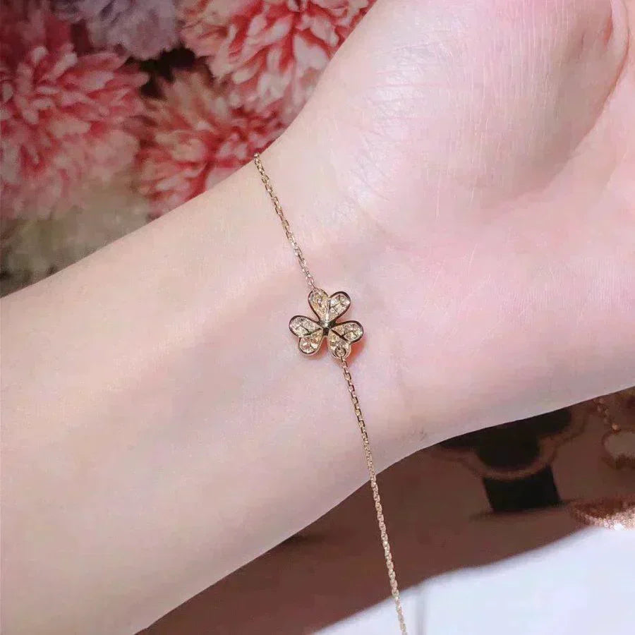 ¡®Lume Jewelry¡¯FRIVOLE GOLD FLOWER DIAMOND BRACELET