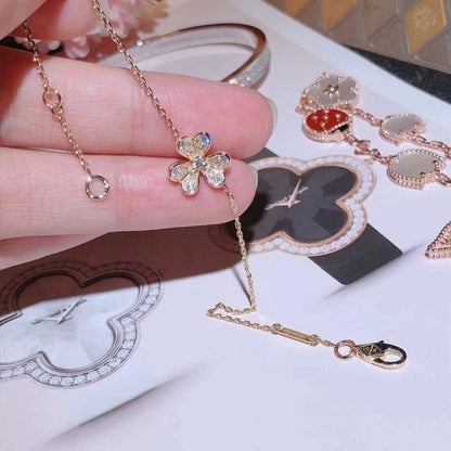 ¡®Lume Jewelry¡¯FRIVOLE GOLD FLOWER DIAMOND BRACELET