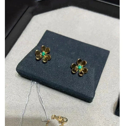 ¡®Lume Jewelry¡¯FRIVOLE  FLOWER MALACHITE EARRINGS