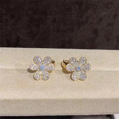 ¡®Lume Jewelry¡¯FRIVOLE GOLD FLOWER DIAMOND EARRINGS