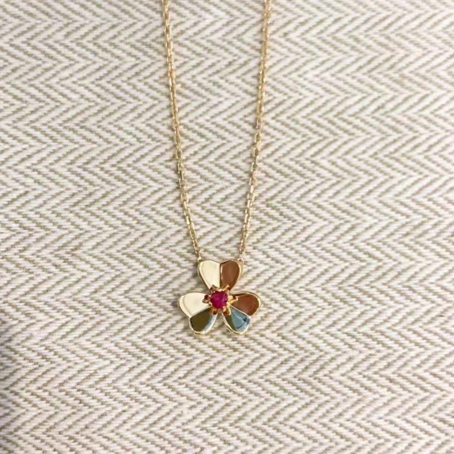 ¡®Lume Jewelry¡¯FRIVOLE GOLD FLOWER NECKLACE