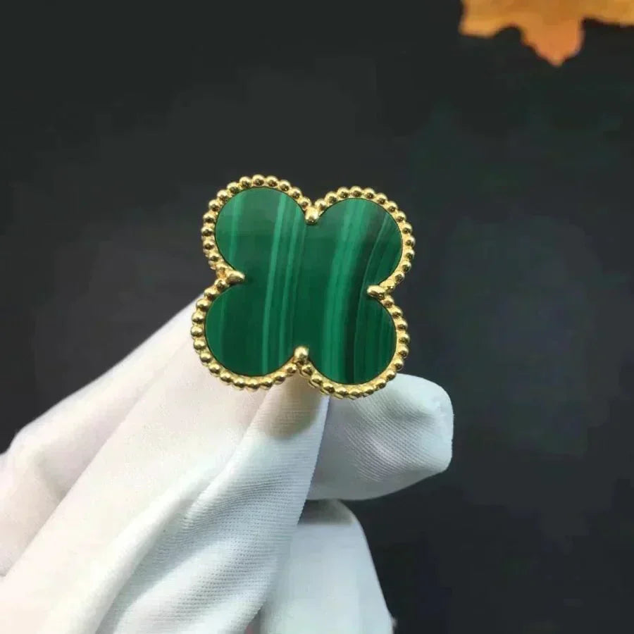 ¡®Lume Jewelry¡¯CLOVER MALACHITE RING