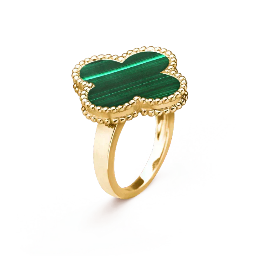¡®Lume Jewelry¡¯CLOVER MALACHITE RING