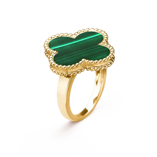 ¡®Lume Jewelry¡¯CLOVER MALACHITE RING