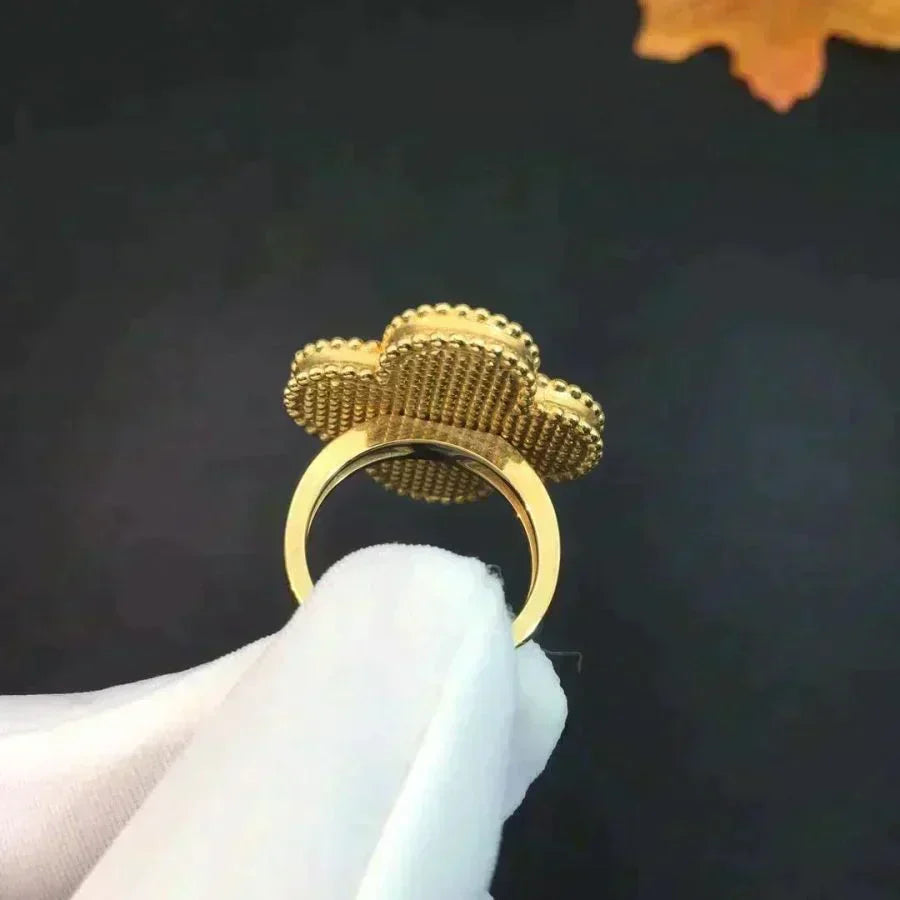¡®Lume Jewelry¡¯CLOVER MALACHITE RING