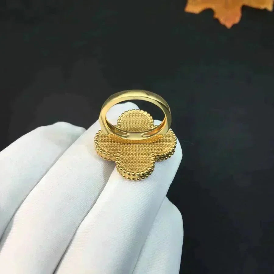 ¡®Lume Jewelry¡¯CLOVER MALACHITE RING