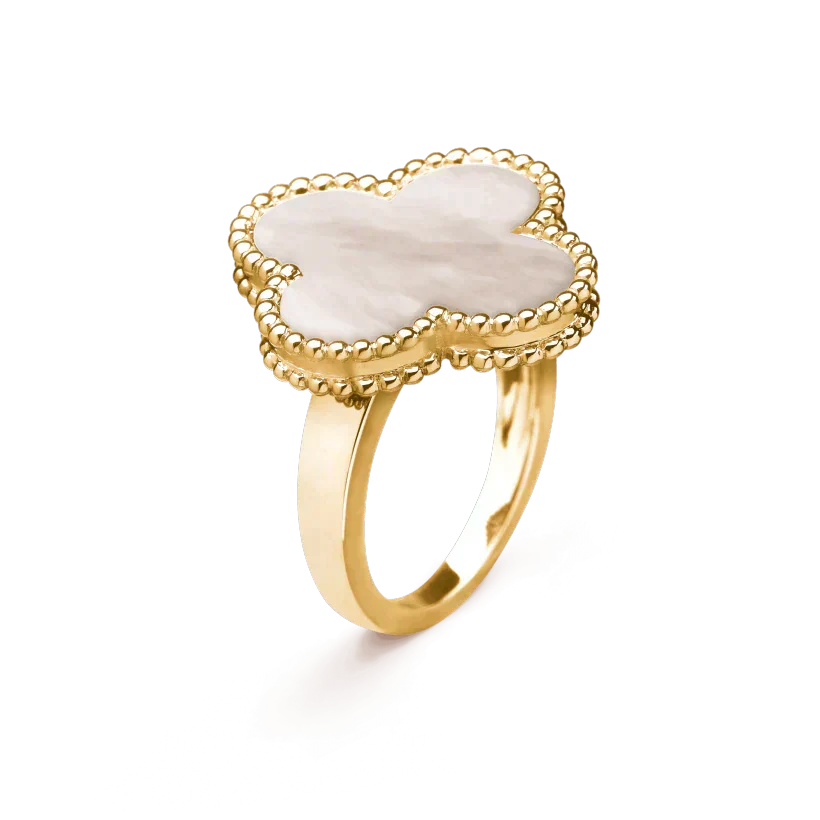 ¡®Lume Jewelry¡¯CLOVER WHITE MOP RING