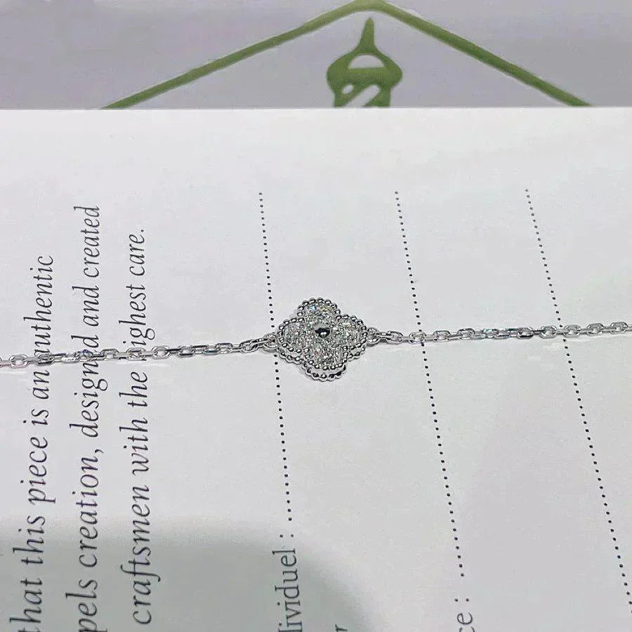 ¡®Lume Jewelry¡¯CLOVER  SINGLE FLOWER BRACELET SILVER