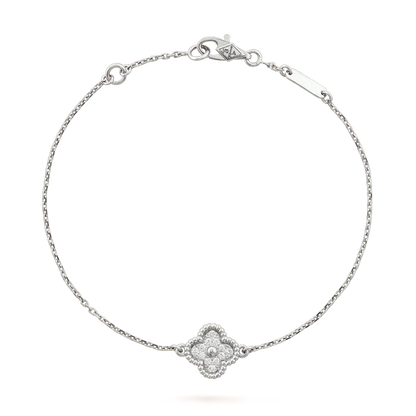 ¡®Lume Jewelry¡¯CLOVER  SINGLE FLOWER BRACELET SILVER