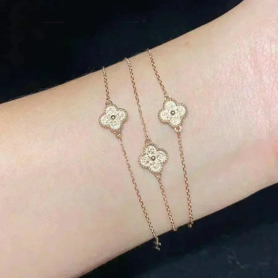 ¡®Lume Jewelry¡¯CLOVER SINGLE FLOWER BRACELET