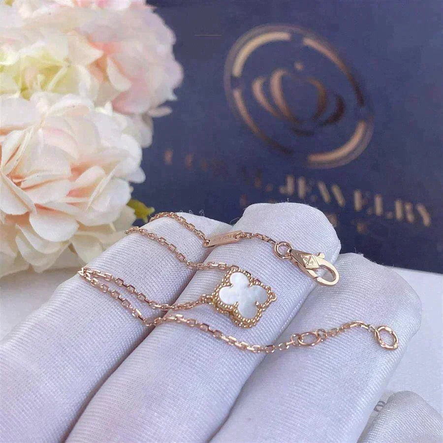 ¡®Lume Jewelry¡¯CLOVER WHITE MOP SINGLE FLOWER BRACELET