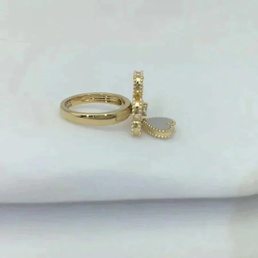 ¡®Lume Jewelry¡¯SWEET CLOVER WHITE MOP RING