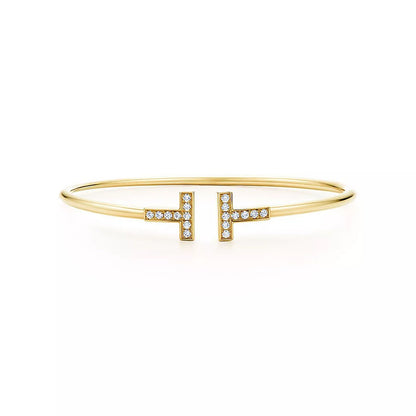 [Lume Jewelry]T BRACELET 1.8MM GOLD DIAMOND