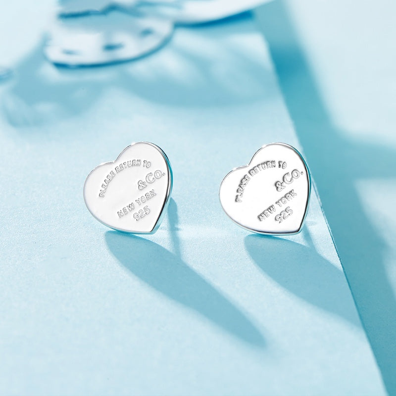 [Lume Jewelry]RETURN TO TIF LOVE SILVER EARRINGS