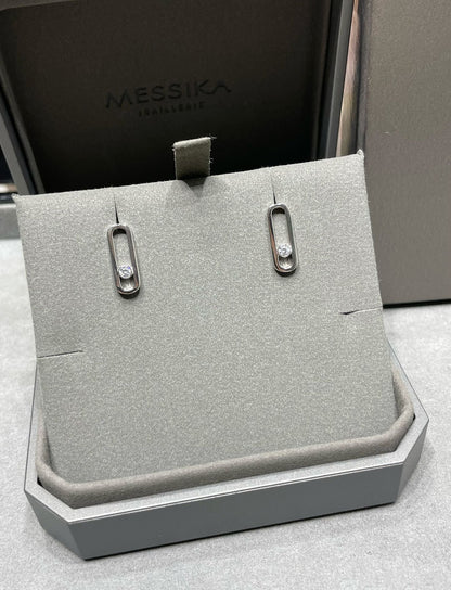 [Lume Jewelry]MOVE UNO SMALL 1 DIAMOND EARRINGS