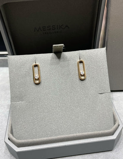 [Lume Jewelry]MOVE UNO SMALL 1 DIAMOND EARRINGS