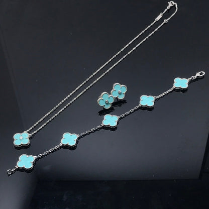 ¡®Lume Jewelry¡¯CLOVER 1 DIAMOND BLUE SKY SILVER EARRINGS