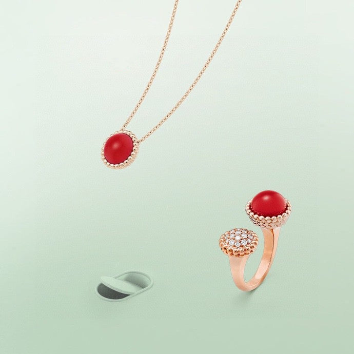 ¡®Lume Jewelry¡¯PERLEE COULEURS DIAMOND ROSE GOLD BETWEEN THE FINGER RING