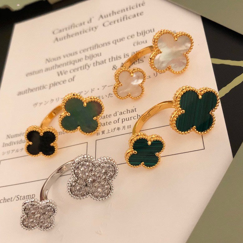 ¡®Lume Jewelry¡¯CLOVER BETWEEN THE FINGER RING