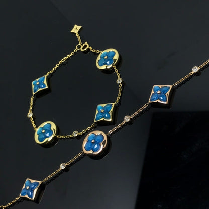 ¡®Lume Jewelry¡¯STAR AND SUN 4 MOTIF BLUE BRACELET