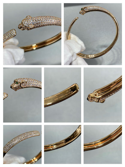 ¡®Lume Jewelry¡¯PANTHERE FULL DIAMOND OPEN BRACELET