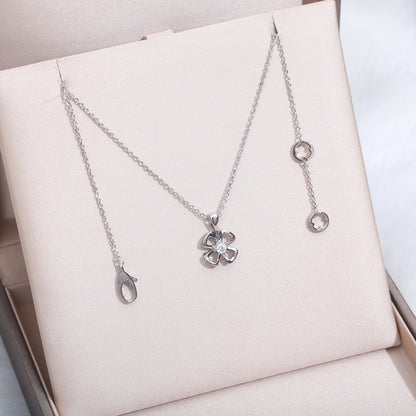 [Lume Jewelry]FIOREVER NECKLACE DIAMOND CENTER