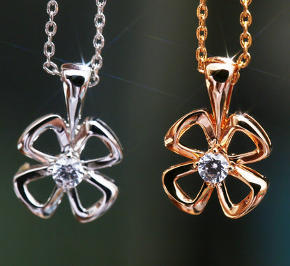 [Lume Jewelry]FIOREVER NECKLACE DIAMOND CENTER
