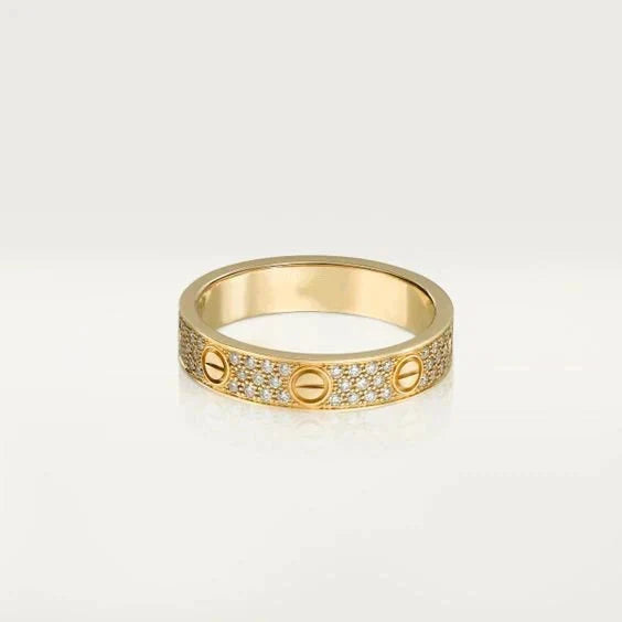 ¡®Lume Jewelry¡¯LOVE RING 3.6MM DIAMOND PAVED