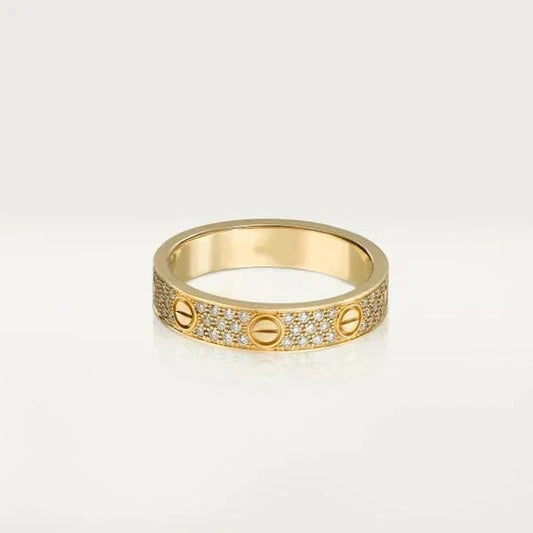 ¡®Lume Jewelry¡¯LOVE RING 3.6MM DIAMOND PAVED