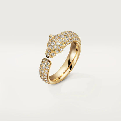 ¡®Lume Jewelry¡¯PANTHERE PINK GOLD DIAMOND RING