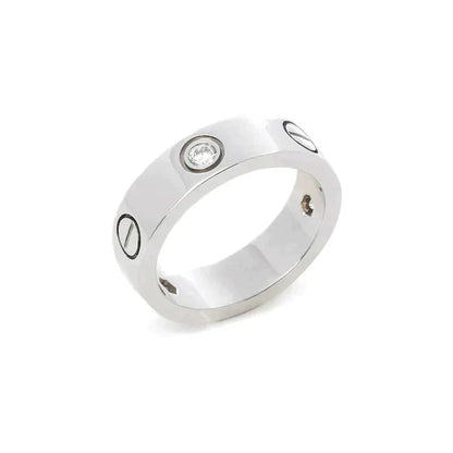 ¡®Lume Jewelry¡¯LOVE RING 5.5MM 3 DIAMONDS SILVER