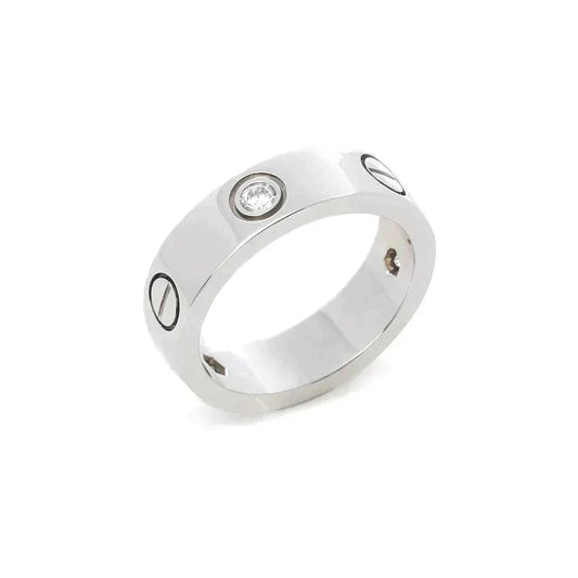 ¡®Lume Jewelry¡¯LOVE RING 5.5MM 3 DIAMONDS SILVER