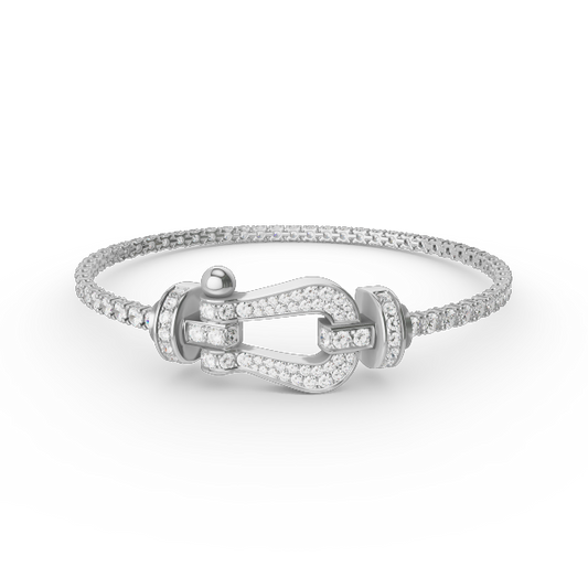 ¡®Lume Jewelry¡¯FORCE  LARGE HORSESHOE FULL DIAMOND TENNIS BRACELET