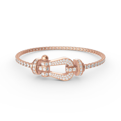 ¡®Lume Jewelry¡¯FORCE  LARGE HORSESHOE FULL DIAMOND TENNIS BRACELET