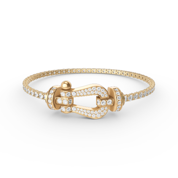 ¡®Lume Jewelry¡¯FORCE  LARGE HORSESHOE FULL DIAMOND TENNIS BRACELET