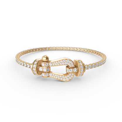 ¡®Lume Jewelry¡¯FORCE  LARGE HORSESHOE FULL DIAMOND TENNIS BRACELET